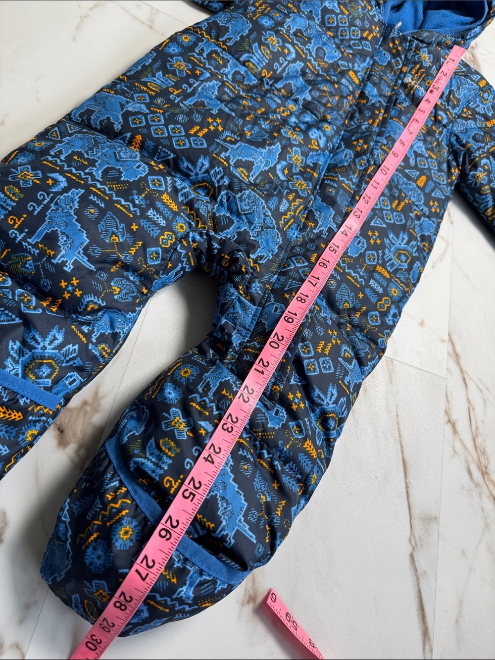 Columbia One-Piece Snowsuit Unisex Baby Snuggly Bunny Bunting Blue Size 12-18 M - Picture 6 of 9
